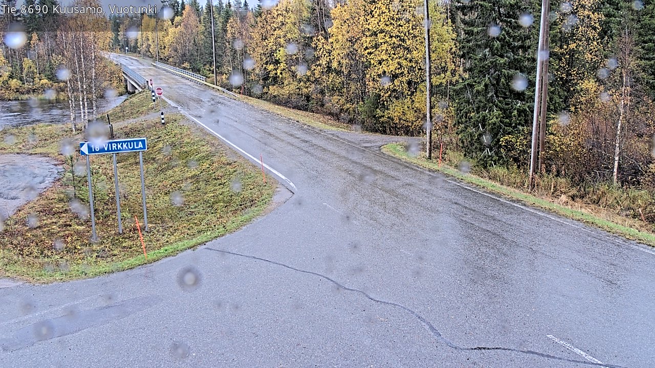 Weather Camera Image Väg 8690 Kuusamo, Vuotunki, Kuusamo, Pohjois-Pohjanmaa