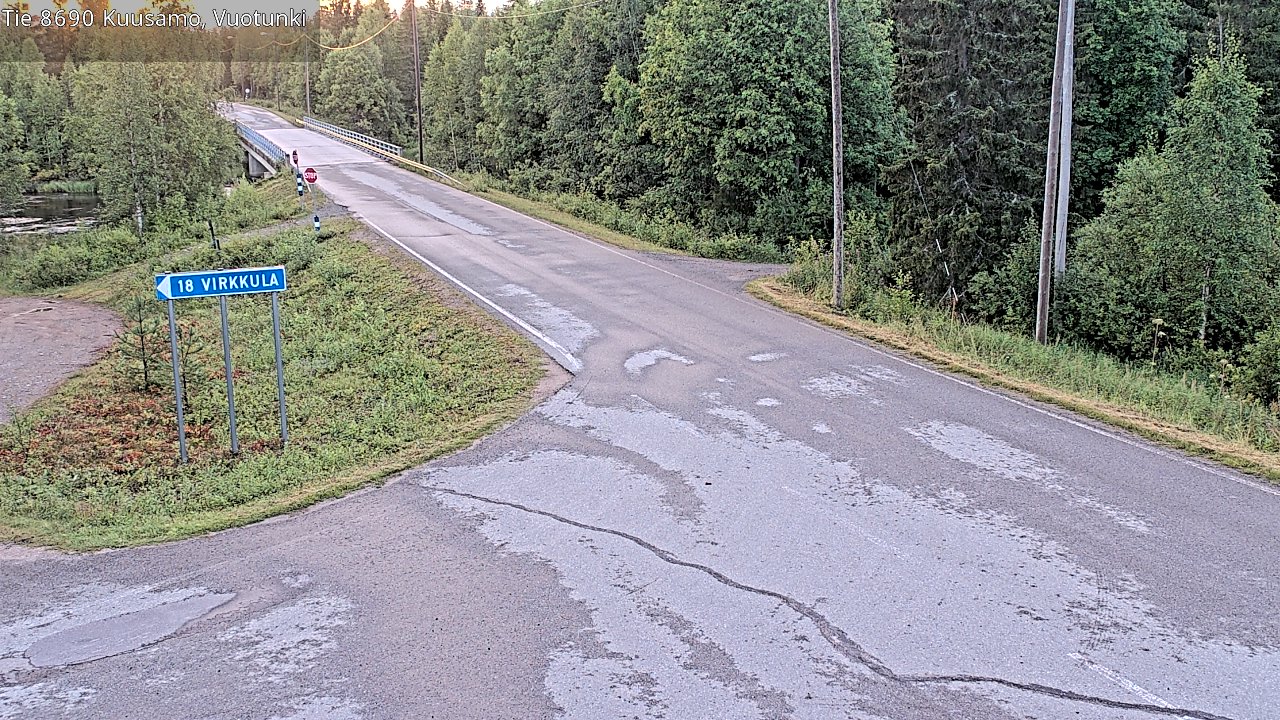 Kelikamerat Kuva Tie 8690 Kuusamo, Vuotunki, Kuusamo, Pohjois-Pohjanmaa