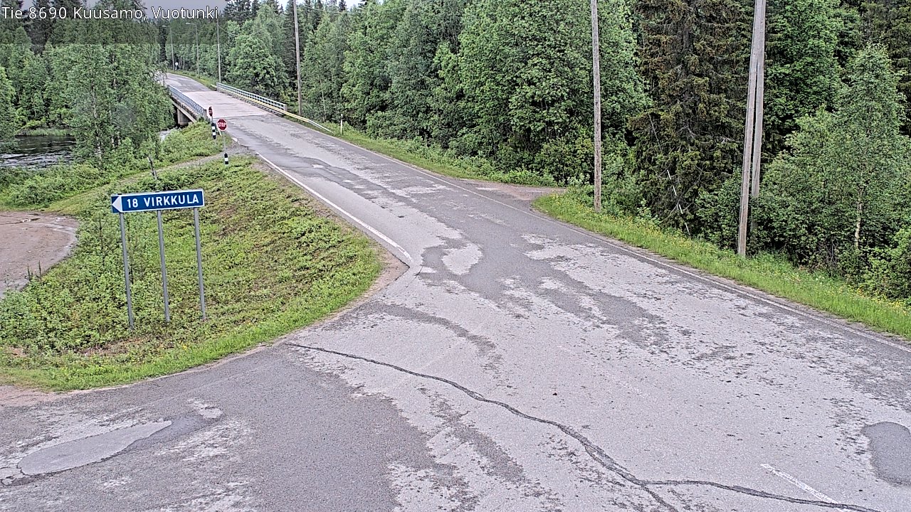 Kelikamerat Kuva Tie 8690 Kuusamo, Vuotunki, Kuusamo, Pohjois-Pohjanmaa