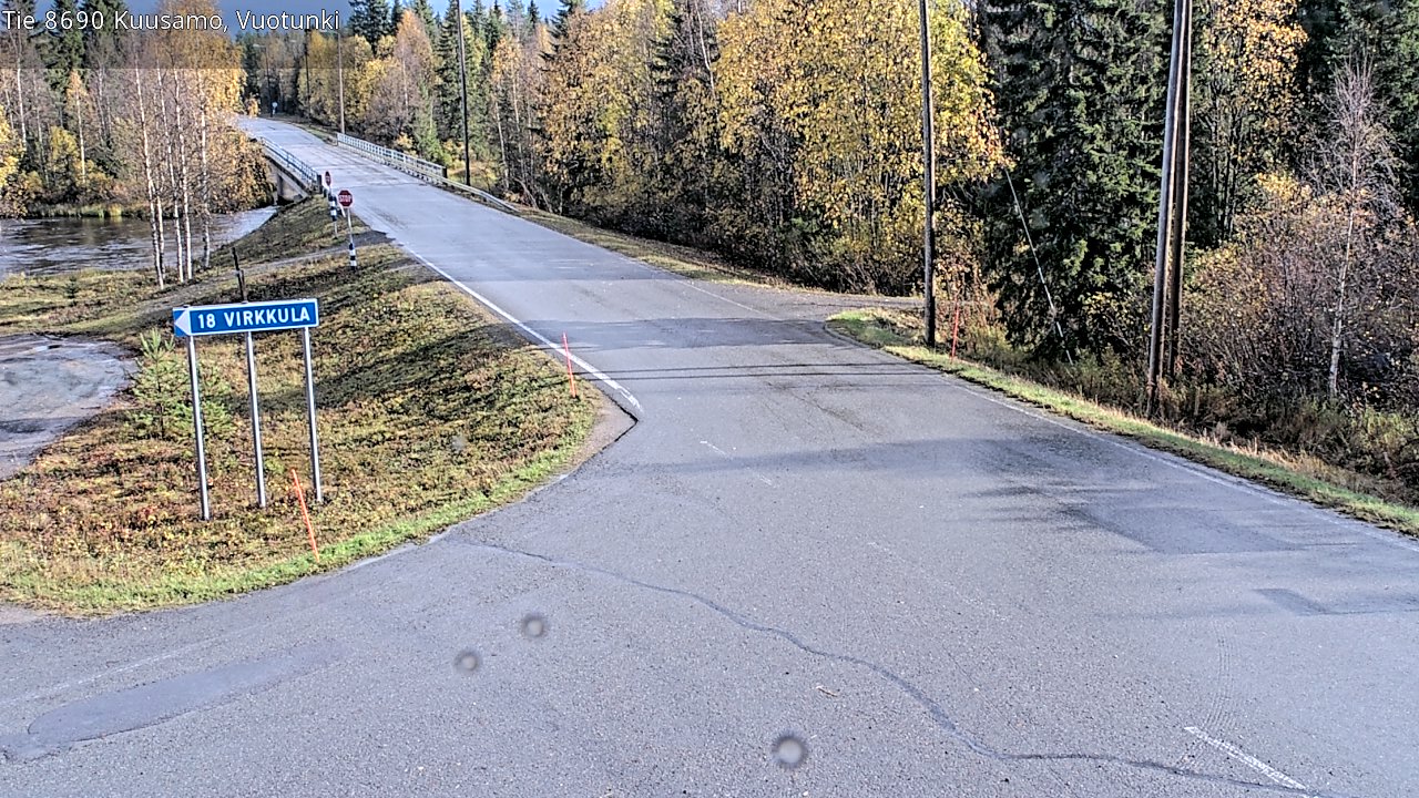 Kelikamerat Kuva Tie 8690 Kuusamo, Vuotunki, Kuusamo, Pohjois-Pohjanmaa