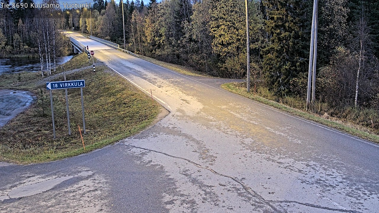 Weather Camera Image Road 8690 Kuusamo, Vuotunki, Kuusamo, Pohjois-Pohjanmaa