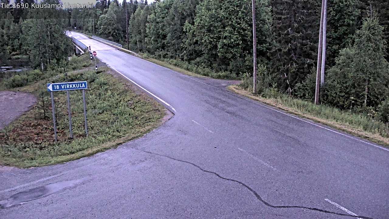 Kelikamerat Kuva Tie 8690 Kuusamo, Vuotunki, Kuusamo, Pohjois-Pohjanmaa
