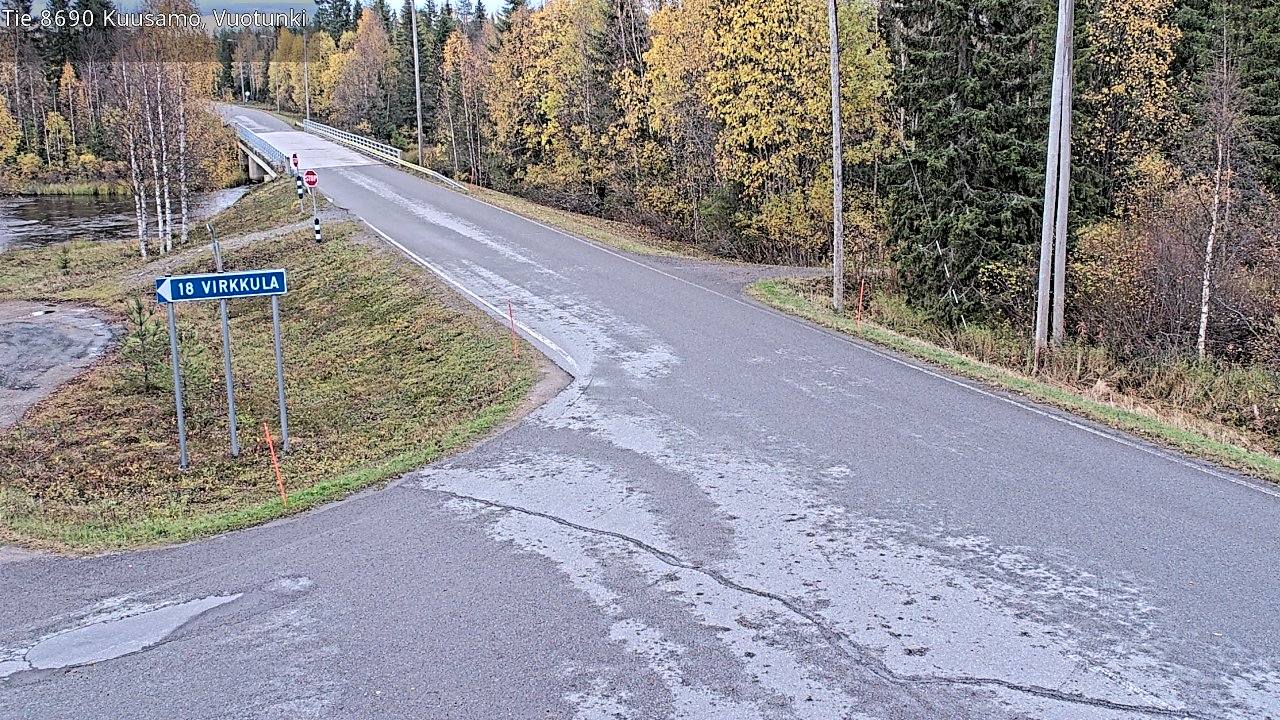 Weather Camera Image Road 8690 Kuusamo, Vuotunki, Kuusamo, Pohjois-Pohjanmaa