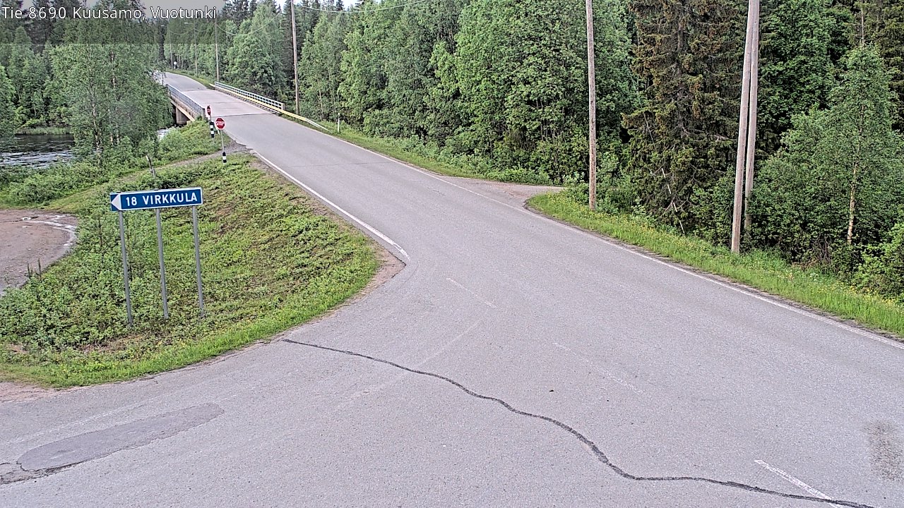 Kelikamerat Kuva Tie 8690 Kuusamo, Vuotunki, Kuusamo, Pohjois-Pohjanmaa