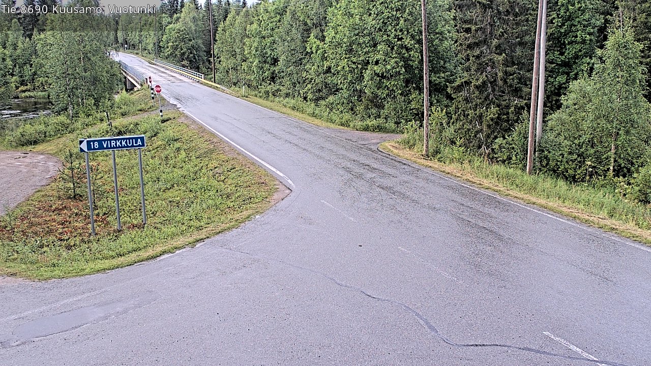 Kelikamerat Kuva Tie 8690 Kuusamo, Vuotunki, Kuusamo, Pohjois-Pohjanmaa