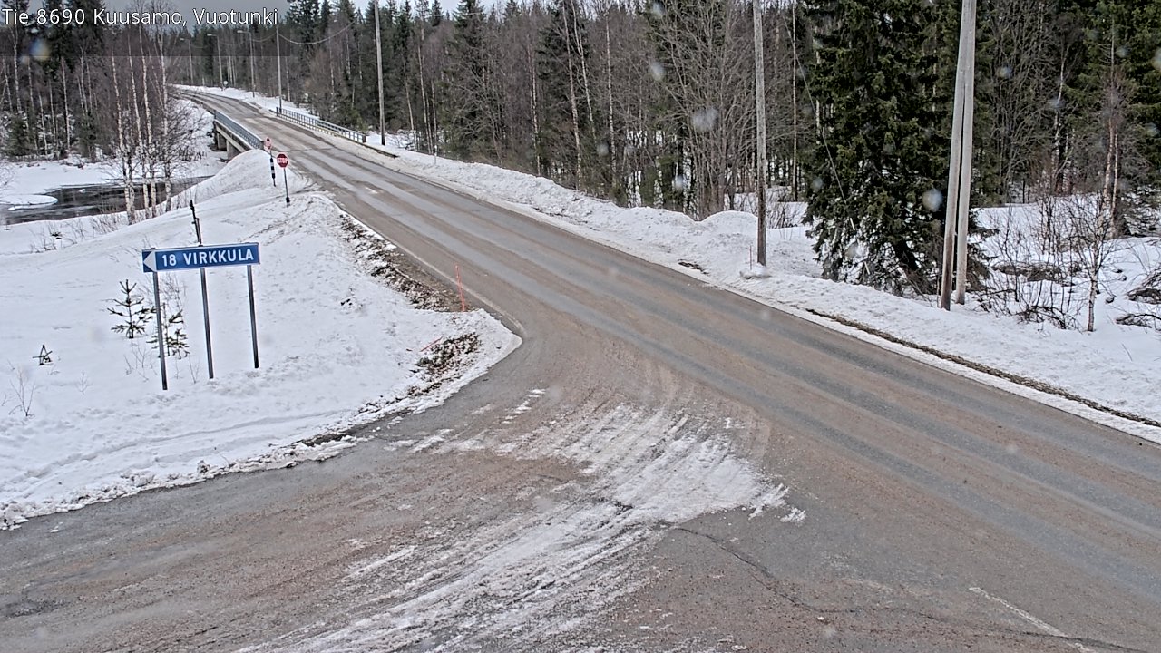 Kelikamerat Kuva Tie 8690 Kuusamo, Vuotunki, Kuusamo, Pohjois-Pohjanmaa