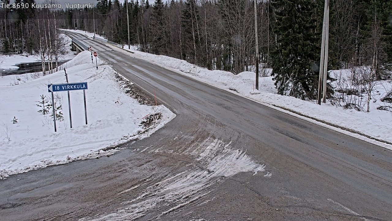 Kelikamerat Kuva Tie 8690 Kuusamo, Vuotunki, Kuusamo, Pohjois-Pohjanmaa