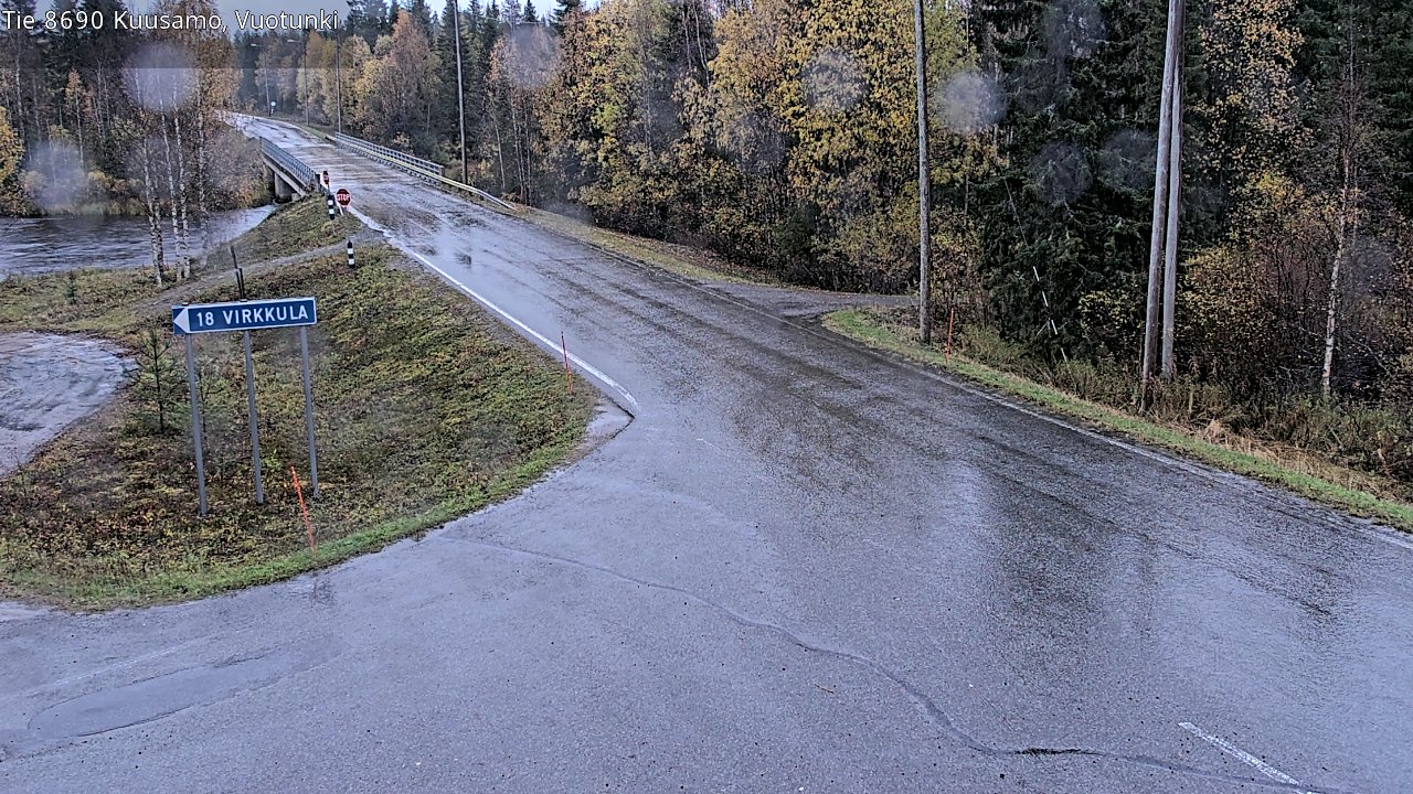 Weather Camera Image Road 8690 Kuusamo, Vuotunki, Kuusamo, Pohjois-Pohjanmaa