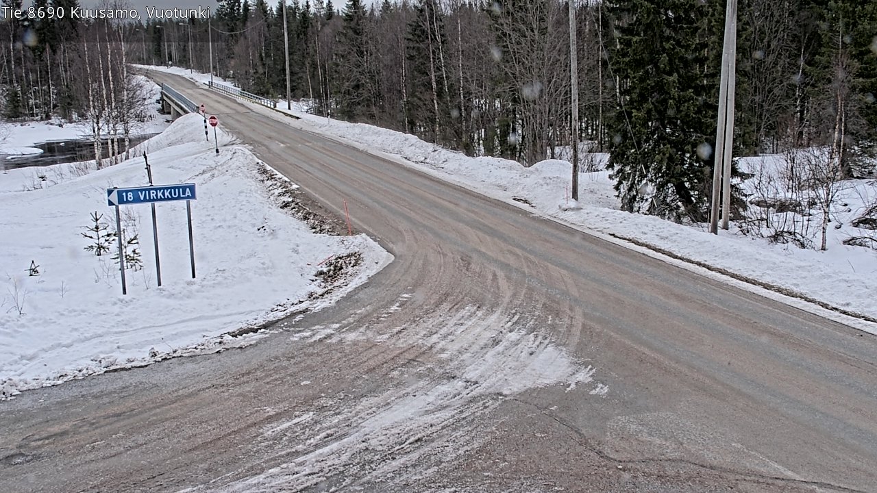 Kelikamerat Kuva Tie 8690 Kuusamo, Vuotunki, Kuusamo, Pohjois-Pohjanmaa