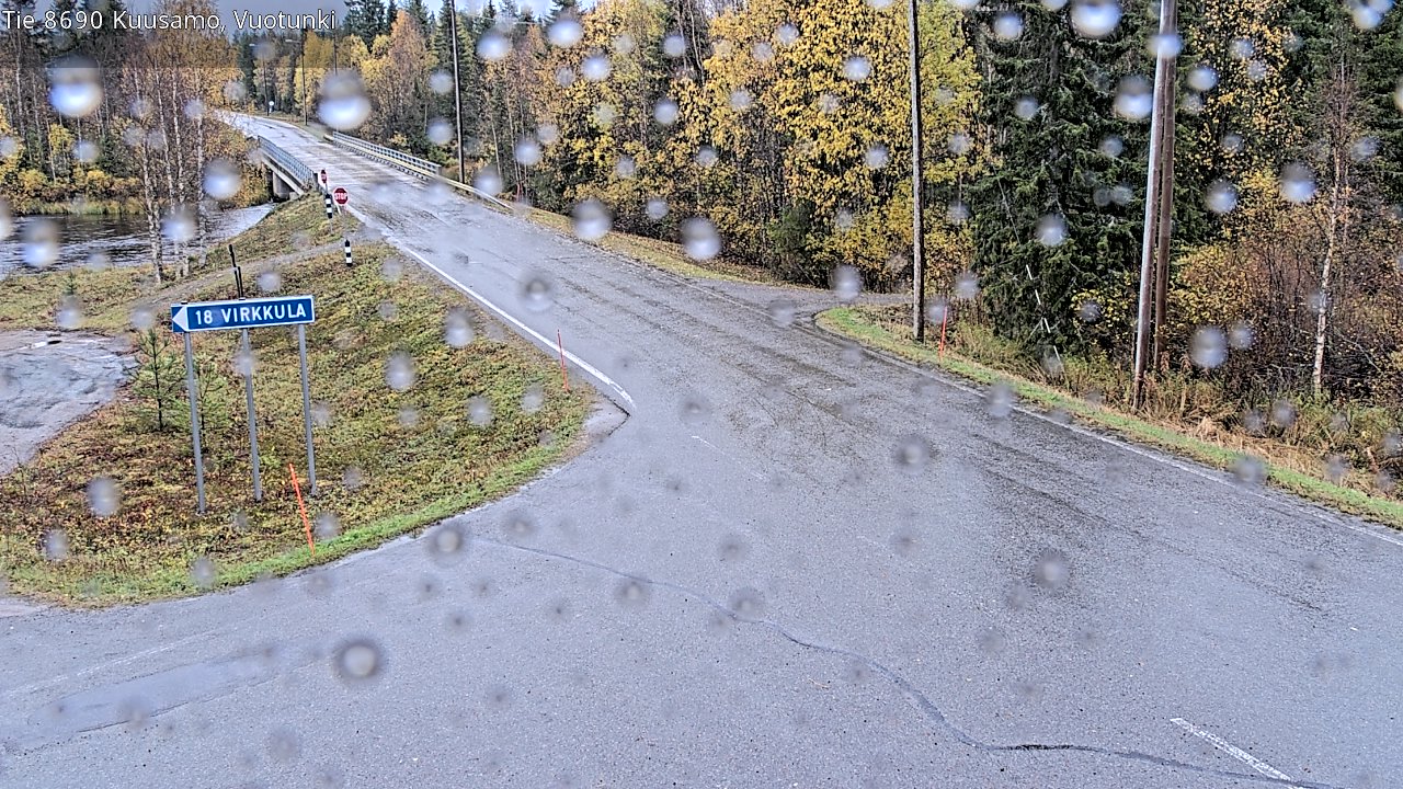 Weather Camera Image Väg 8690 Kuusamo, Vuotunki, Kuusamo, Pohjois-Pohjanmaa