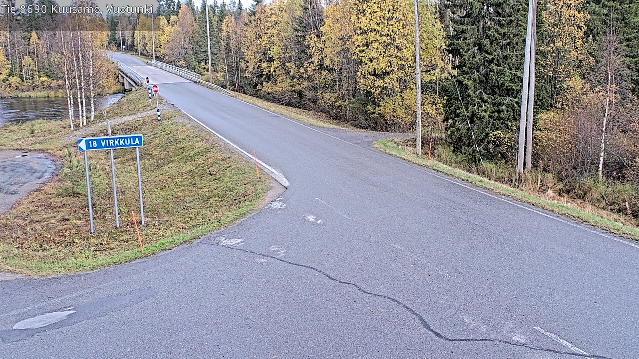 Weather Camera Image Road 8690 Kuusamo, Vuotunki, Kuusamo, Pohjois-Pohjanmaa