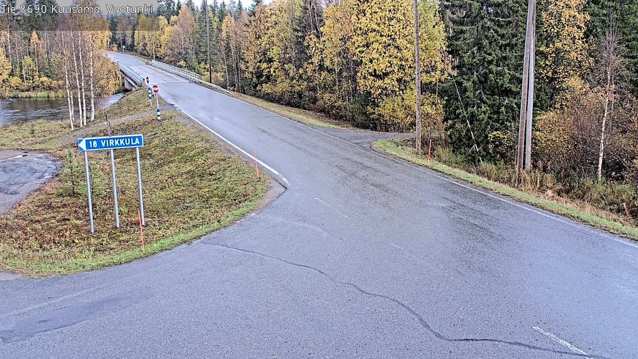 Weather Camera Image Road 8690 Kuusamo, Vuotunki, Kuusamo, Pohjois-Pohjanmaa