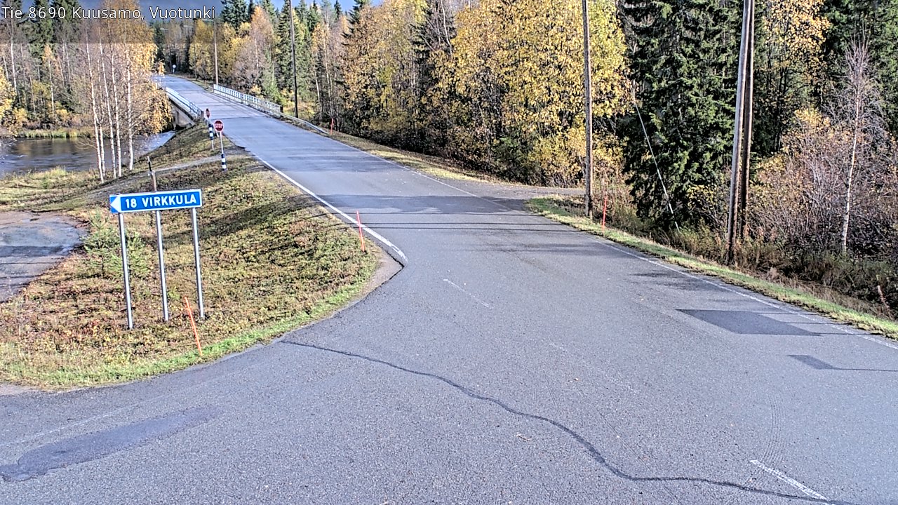 Kelikamerat Kuva Tie 8690 Kuusamo, Vuotunki, Kuusamo, Pohjois-Pohjanmaa