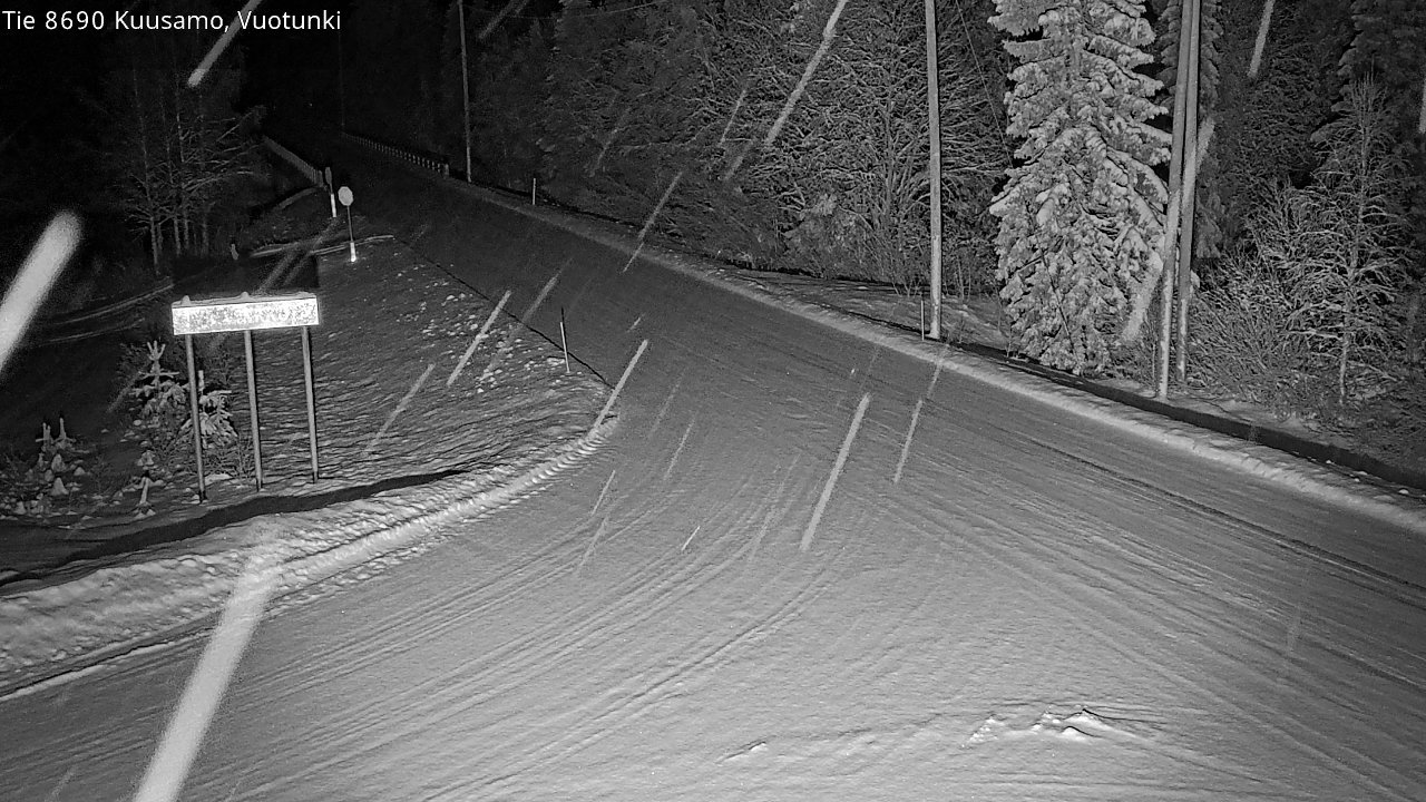 Kelikamerat Kuva Tie 8690 Kuusamo, Vuotunki, Kuusamo, Pohjois-Pohjanmaa