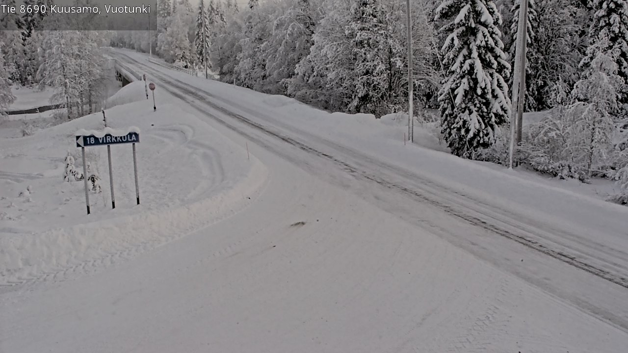 Kelikamerat Kuva Tie 8690 Kuusamo, Vuotunki, Kuusamo, Pohjois-Pohjanmaa