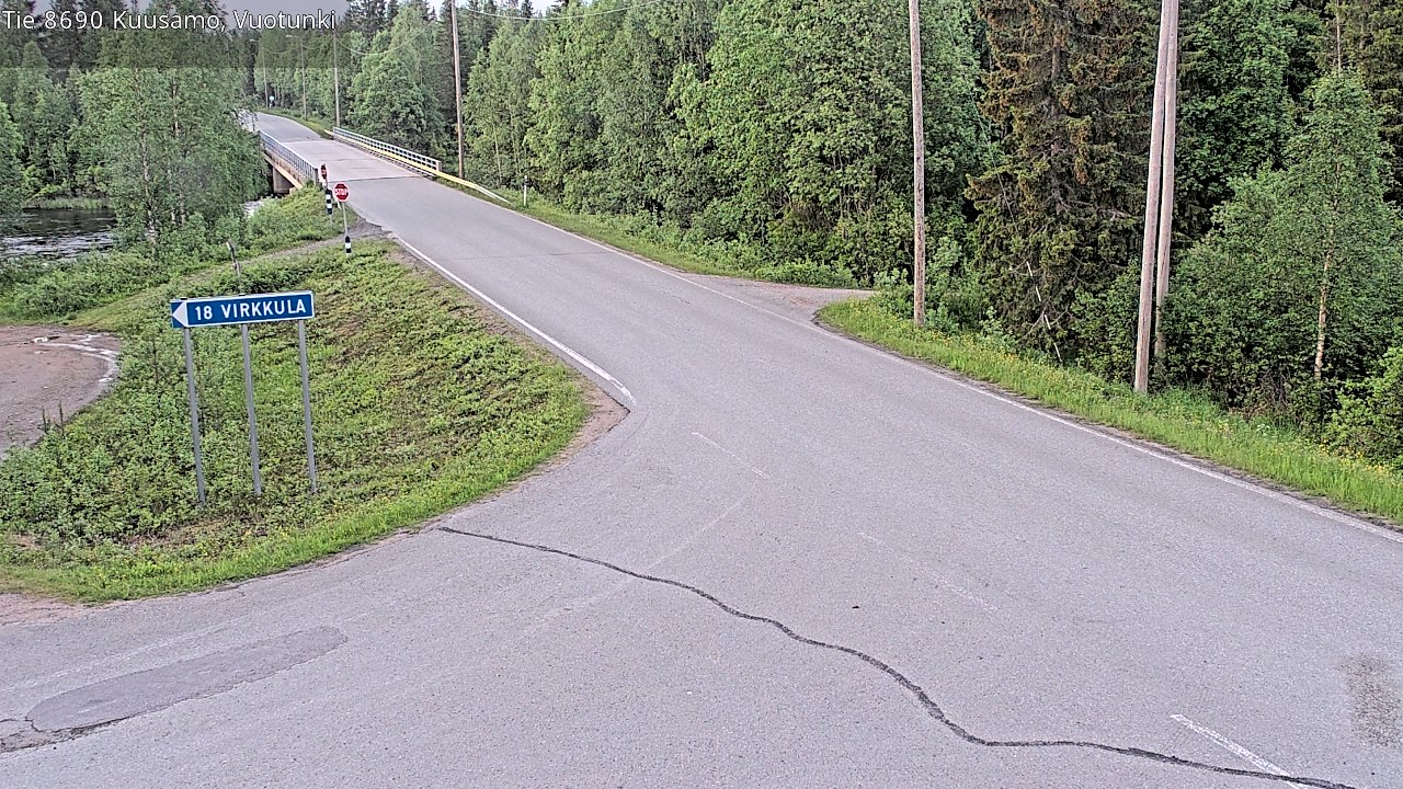 Kelikamerat Kuva Tie 8690 Kuusamo, Vuotunki, Kuusamo, Pohjois-Pohjanmaa