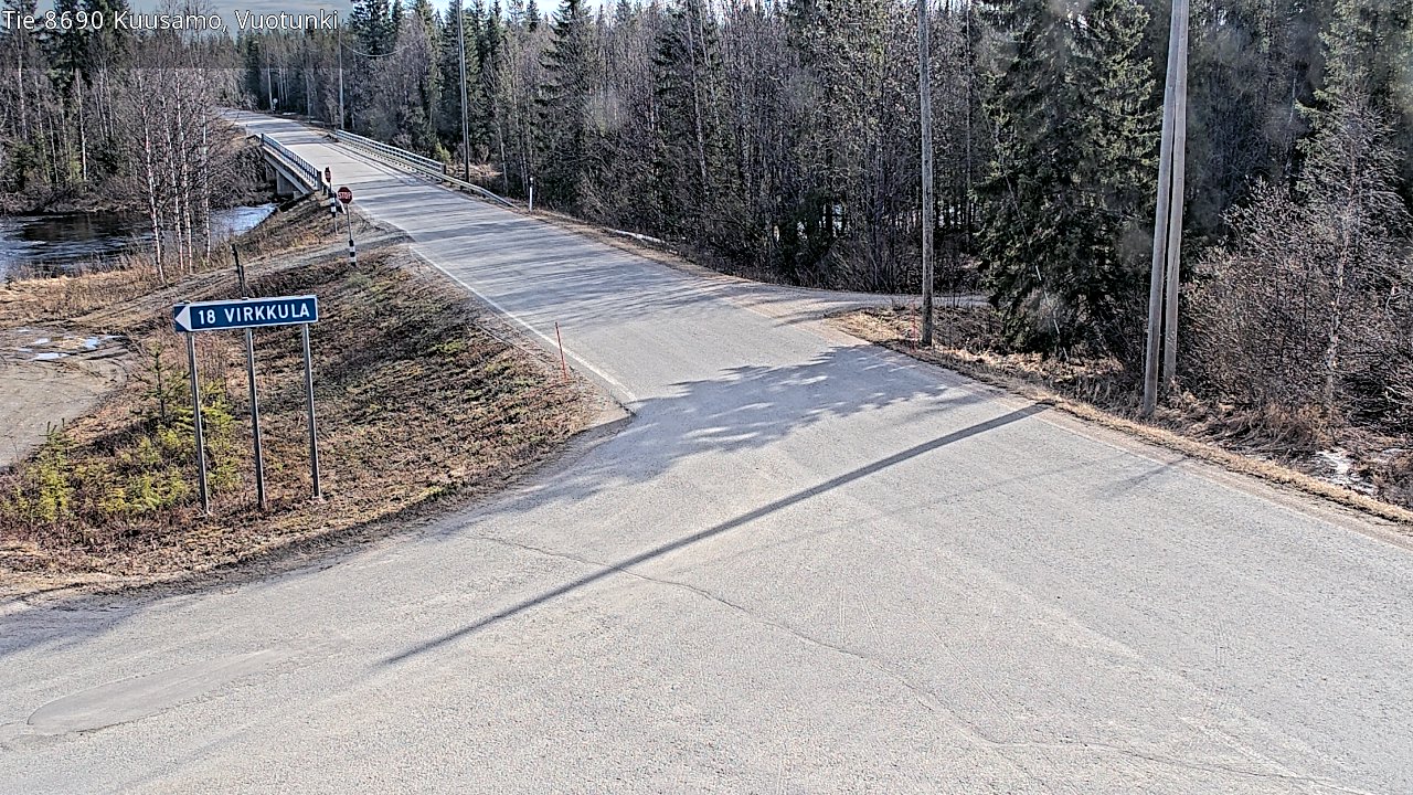 Kelikamerat Kuva Tie 8690 Kuusamo, Vuotunki, Kuusamo, Pohjois-Pohjanmaa