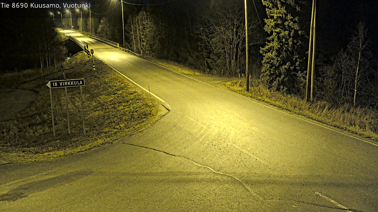 Kelikamerat Kuva Tie 8690 Kuusamo, Vuotunki, Kuusamo, Pohjois-Pohjanmaa