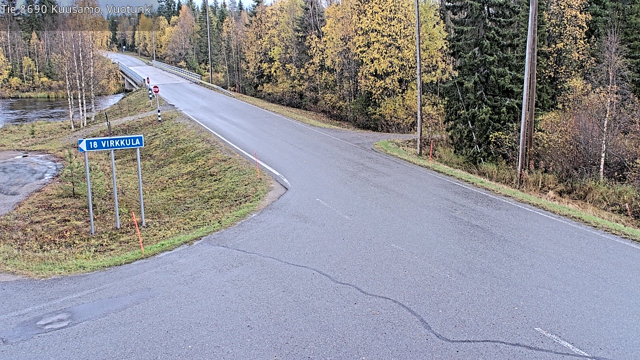 Kelikamerat Kuva Tie 8690 Kuusamo, Vuotunki, Kuusamo, Pohjois-Pohjanmaa