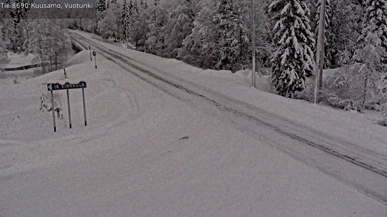 Kelikamerat Kuva Tie 8690 Kuusamo, Vuotunki, Kuusamo, Pohjois-Pohjanmaa