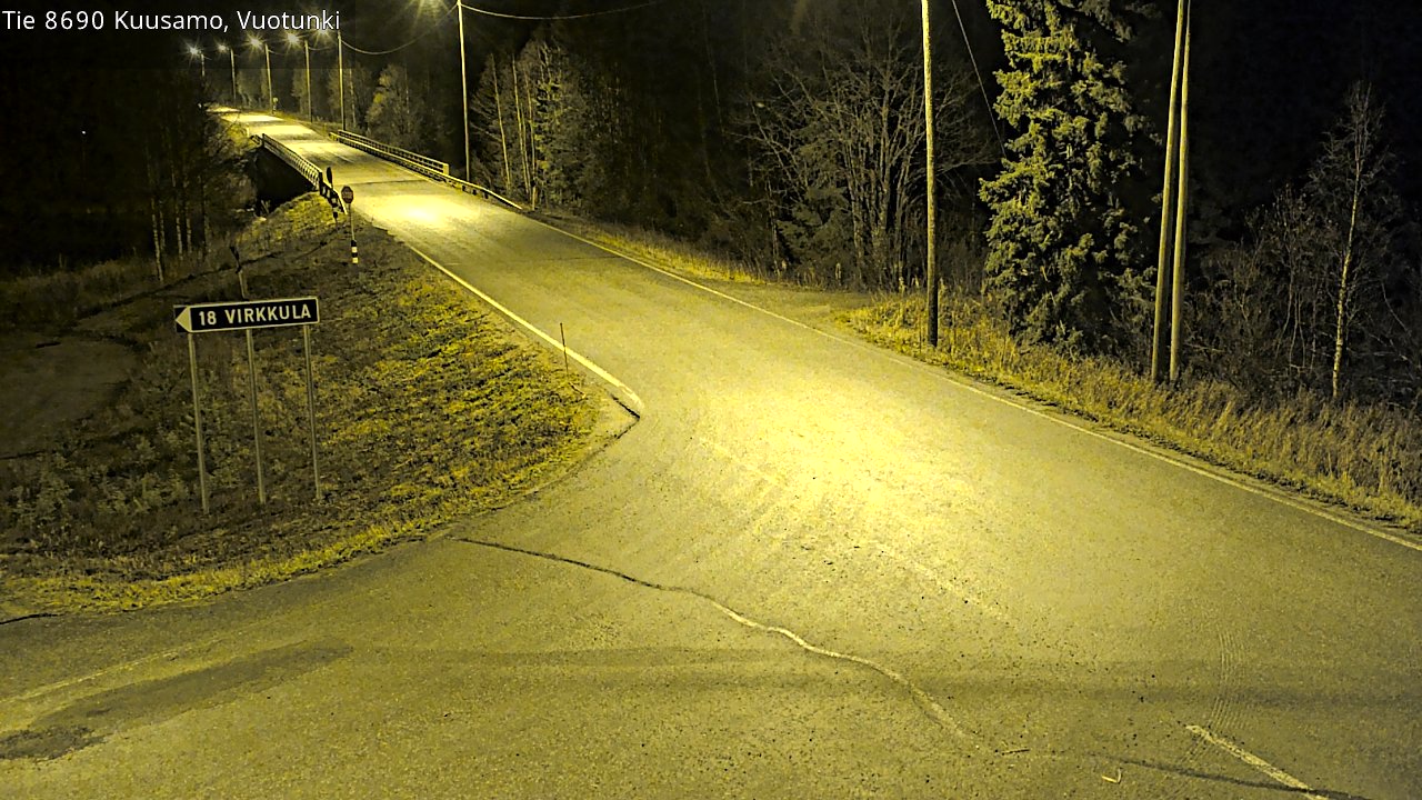 Kelikamerat Kuva Tie 8690 Kuusamo, Vuotunki, Kuusamo, Pohjois-Pohjanmaa