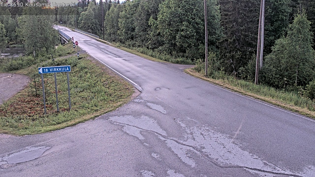 Kelikamerat Kuva Tie 8690 Kuusamo, Vuotunki, Kuusamo, Pohjois-Pohjanmaa