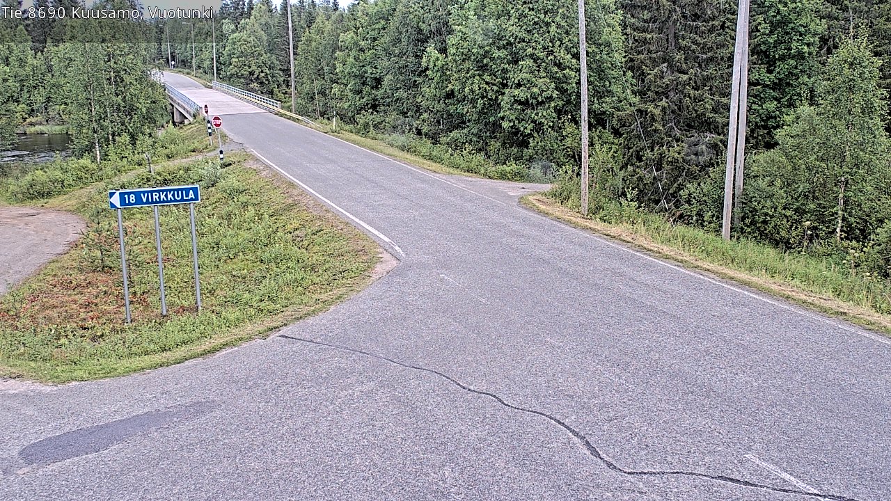 Kelikamerat Kuva Tie 8690 Kuusamo, Vuotunki, Kuusamo, Pohjois-Pohjanmaa
