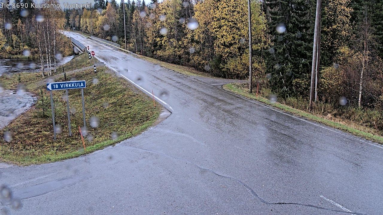 Weather Camera Image Road 8690 Kuusamo, Vuotunki, Kuusamo, Pohjois-Pohjanmaa