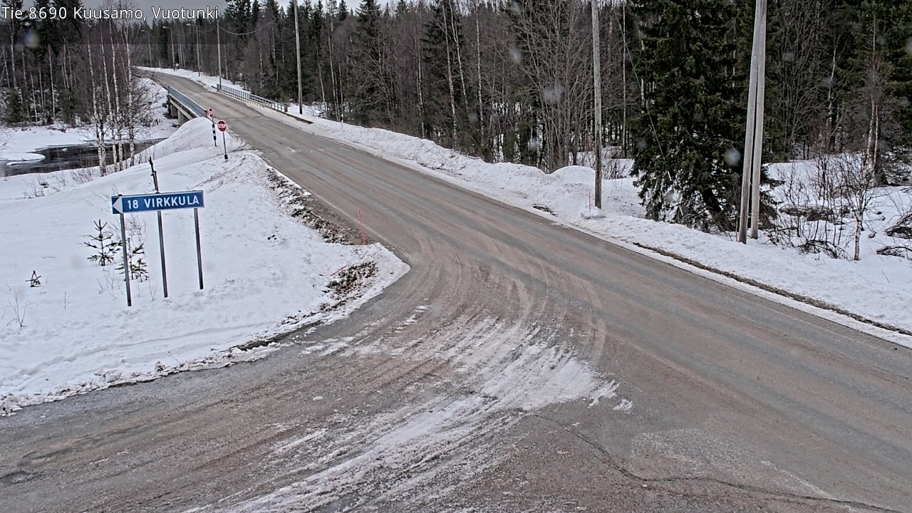 Kelikamerat Kuva Tie 8690 Kuusamo, Vuotunki, Kuusamo, Pohjois-Pohjanmaa