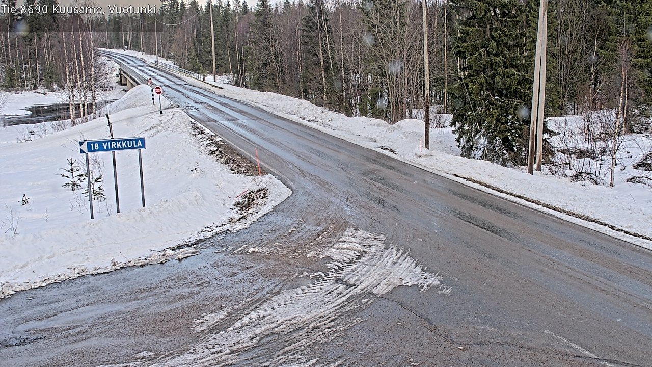 Kelikamerat Kuva Tie 8690 Kuusamo, Vuotunki, Kuusamo, Pohjois-Pohjanmaa