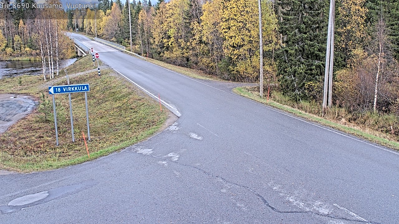 Weather Camera Image Road 8690 Kuusamo, Vuotunki, Kuusamo, Pohjois-Pohjanmaa