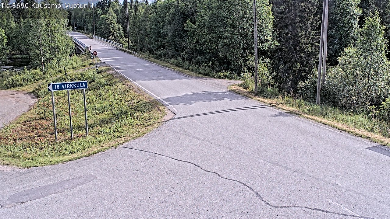 Kelikamerat Kuva Tie 8690 Kuusamo, Vuotunki, Kuusamo, Pohjois-Pohjanmaa