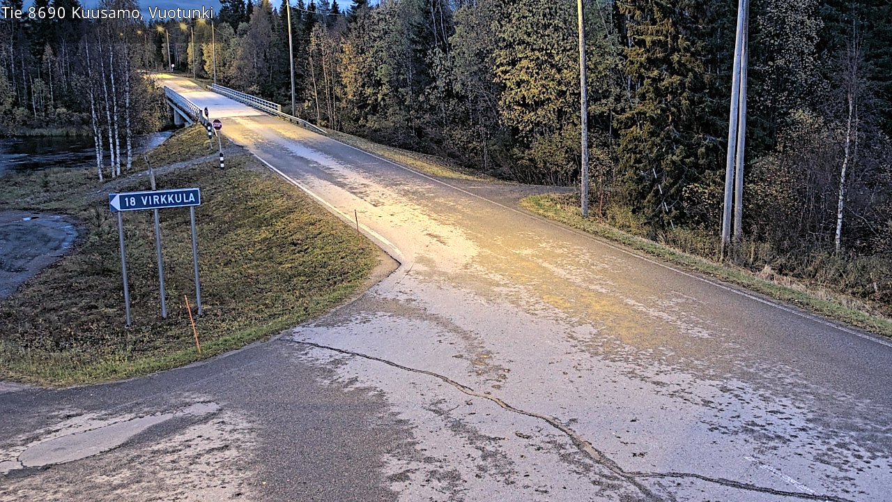 Weather Camera Image Road 8690 Kuusamo, Vuotunki, Kuusamo, Pohjois-Pohjanmaa