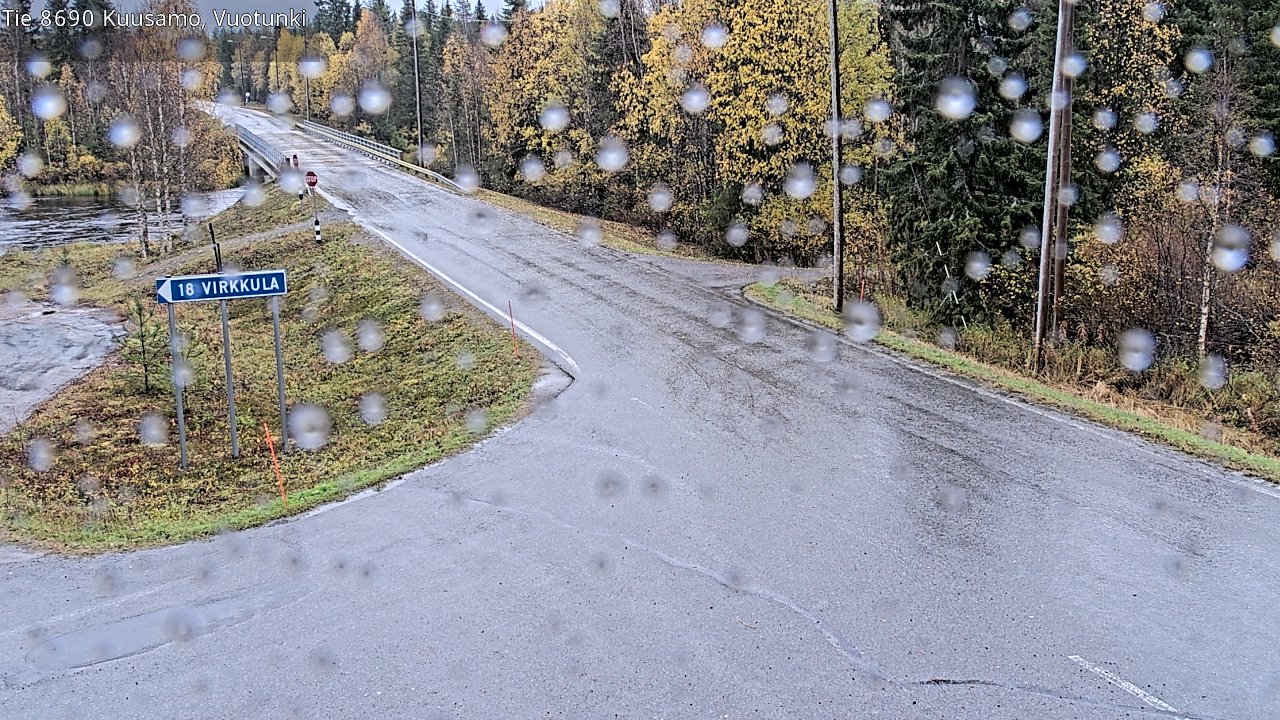 Weather Camera Image Väg 8690 Kuusamo, Vuotunki, Kuusamo, Pohjois-Pohjanmaa