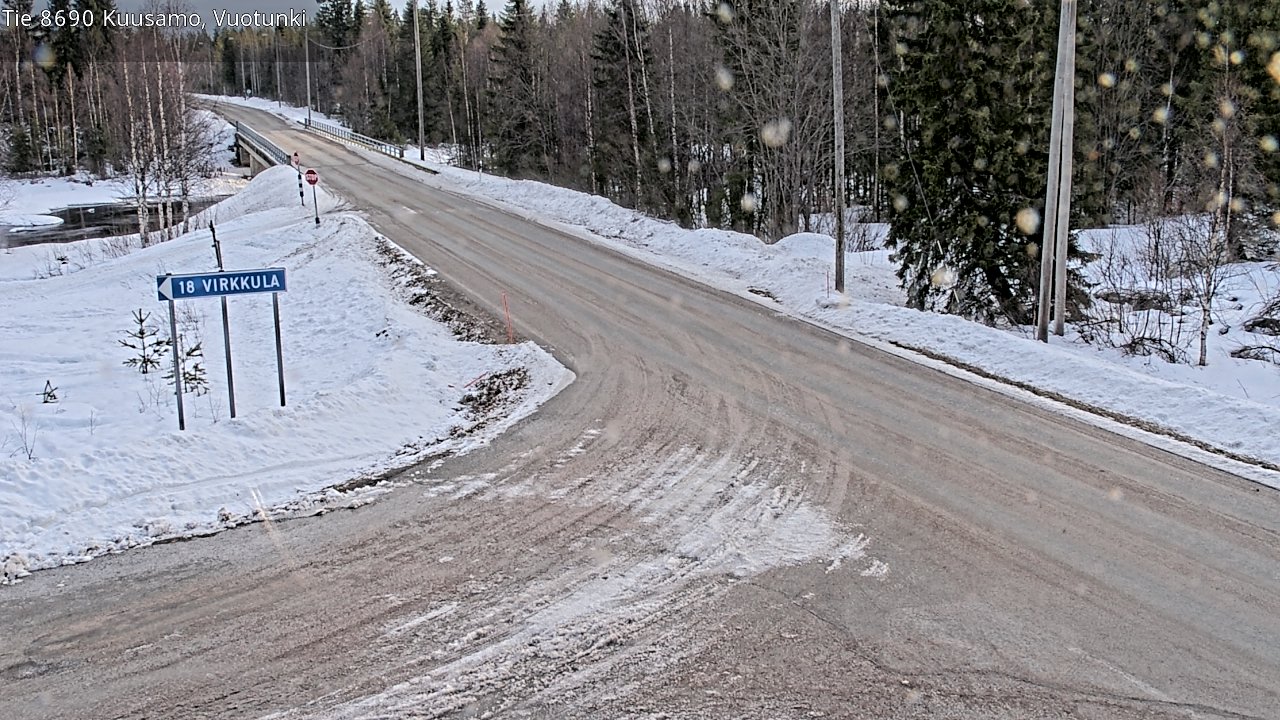 Kelikamerat Kuva Tie 8690 Kuusamo, Vuotunki, Kuusamo, Pohjois-Pohjanmaa