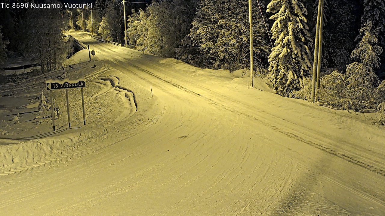 Kelikamerat Kuva Tie 8690 Kuusamo, Vuotunki, Kuusamo, Pohjois-Pohjanmaa