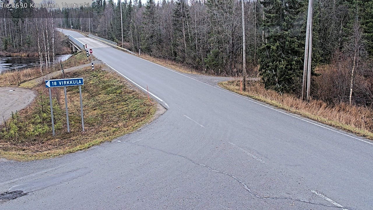 Kelikamerat Kuva Tie 8690 Kuusamo, Vuotunki, Kuusamo, Pohjois-Pohjanmaa