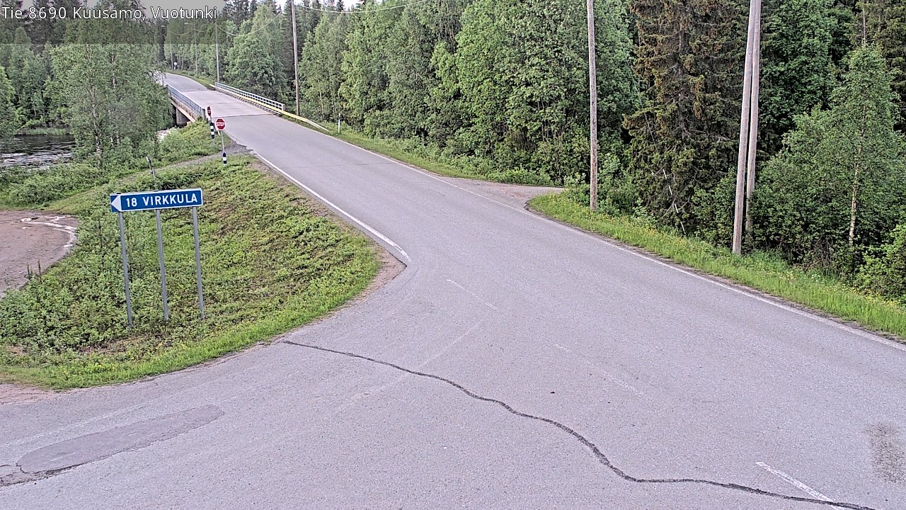Kelikamerat Kuva Tie 8690 Kuusamo, Vuotunki, Kuusamo, Pohjois-Pohjanmaa
