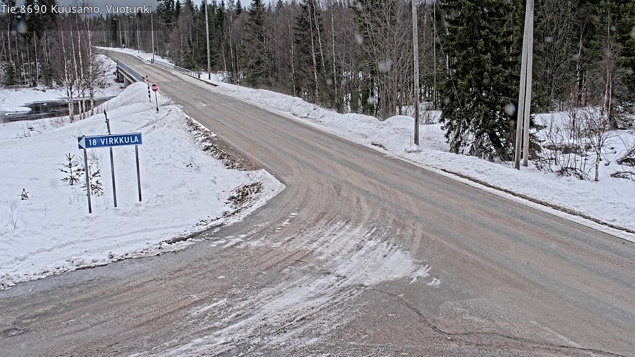 Kelikamerat Kuva Tie 8690 Kuusamo, Vuotunki, Kuusamo, Pohjois-Pohjanmaa