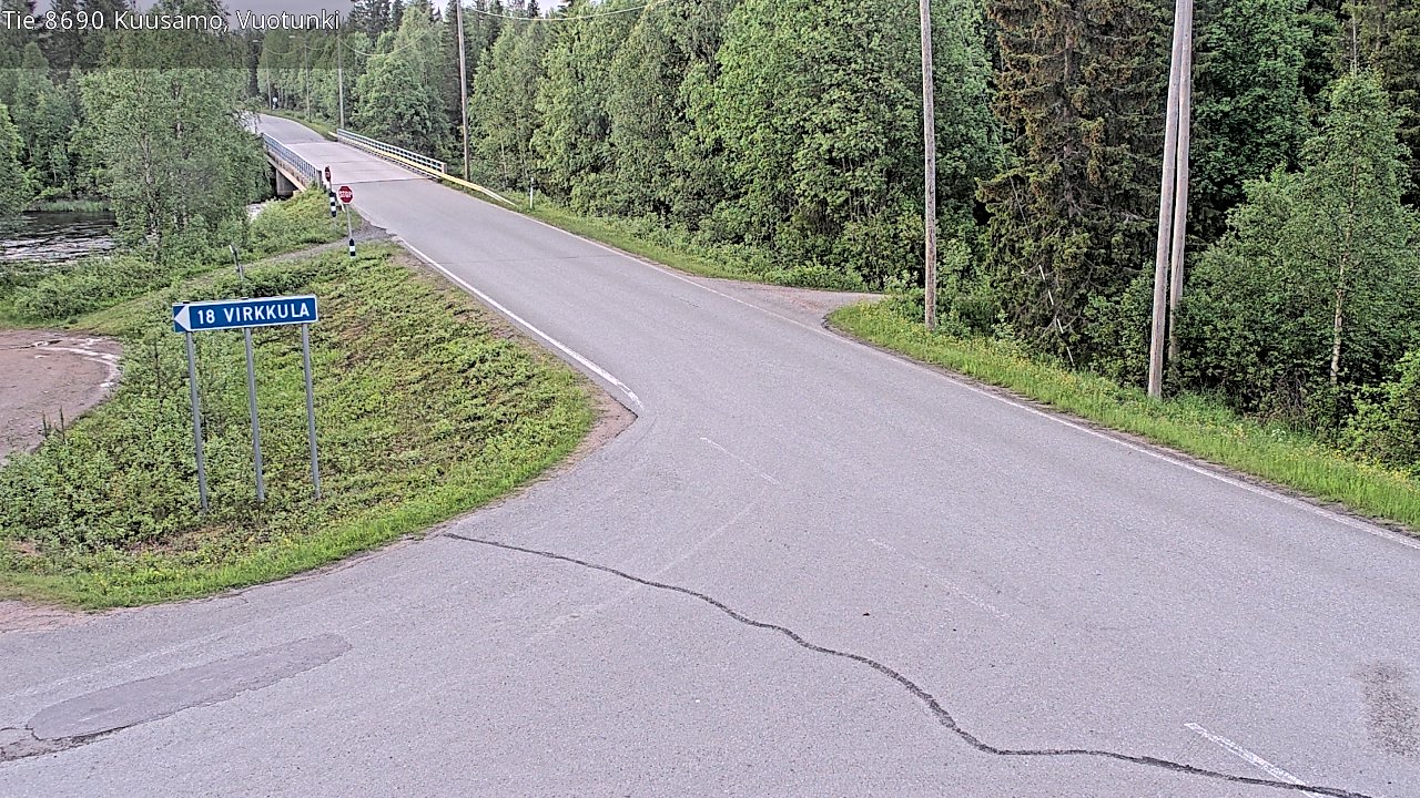 Kelikamerat Kuva Tie 8690 Kuusamo, Vuotunki, Kuusamo, Pohjois-Pohjanmaa
