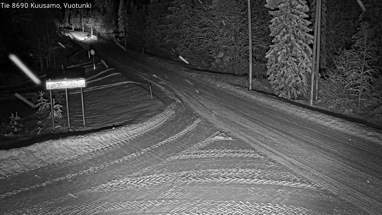 Weather Camera Image Road 8690 Kuusamo, Vuotunki, Kuusamo, Pohjois-Pohjanmaa