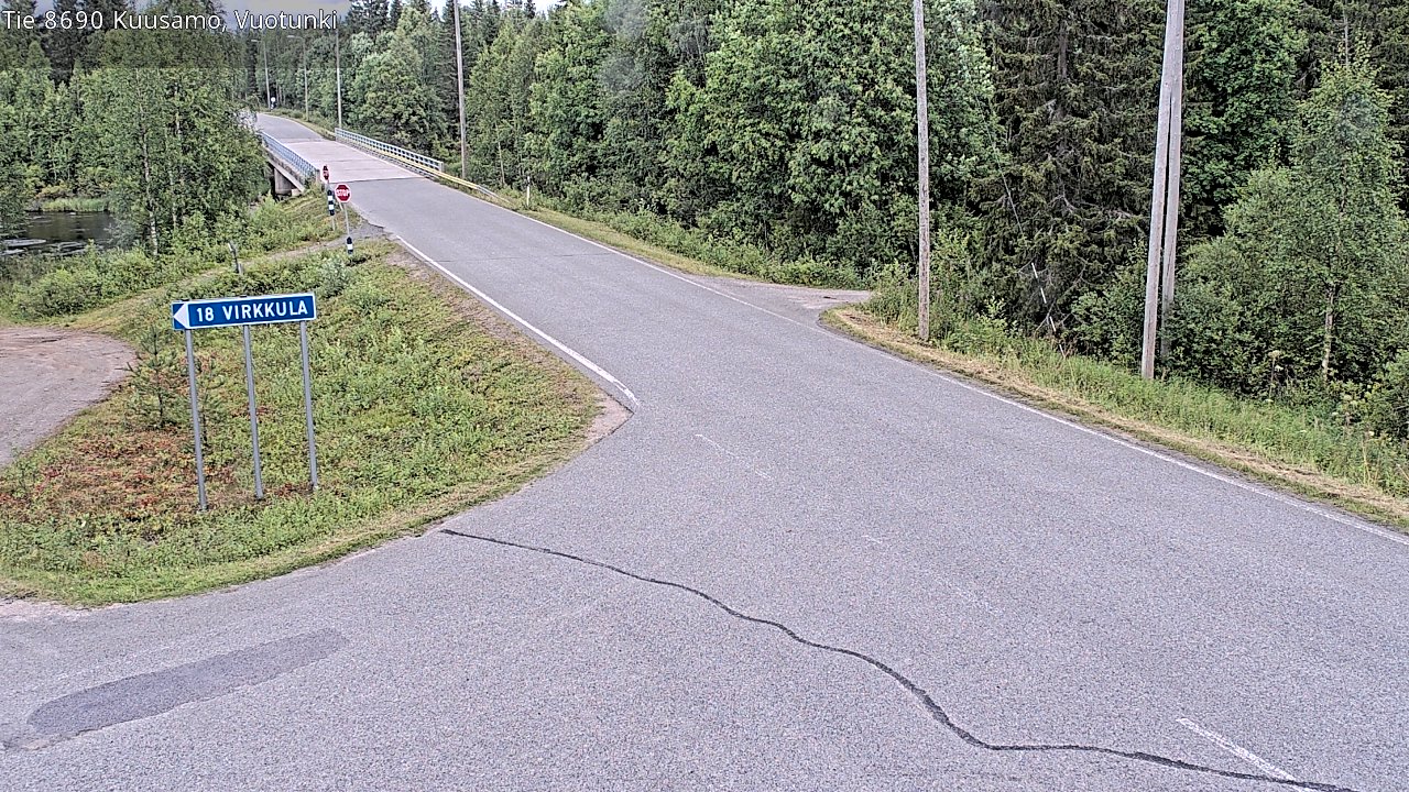 Kelikamerat Kuva Tie 8690 Kuusamo, Vuotunki, Kuusamo, Pohjois-Pohjanmaa