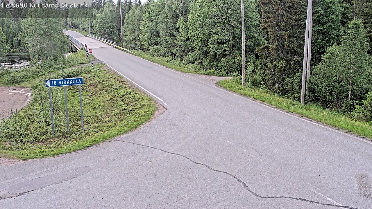 Kelikamerat Kuva Tie 8690 Kuusamo, Vuotunki, Kuusamo, Pohjois-Pohjanmaa