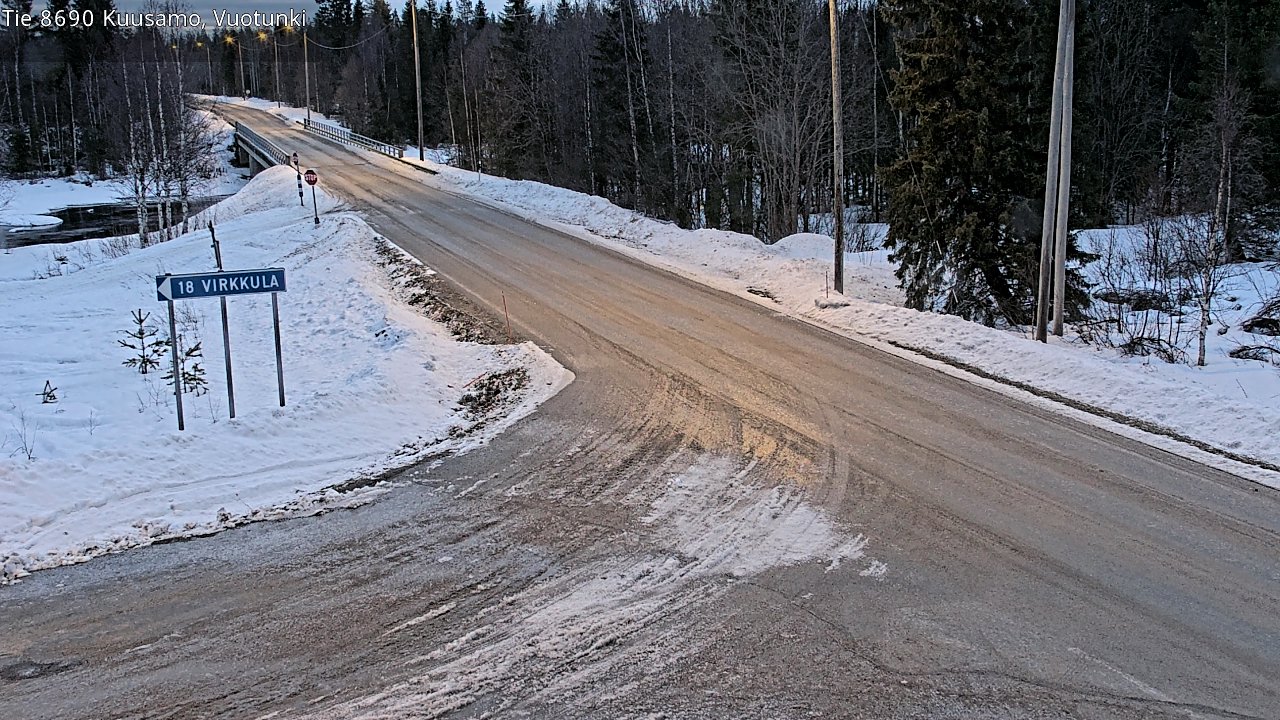 Kelikamerat Kuva Tie 8690 Kuusamo, Vuotunki, Kuusamo, Pohjois-Pohjanmaa
