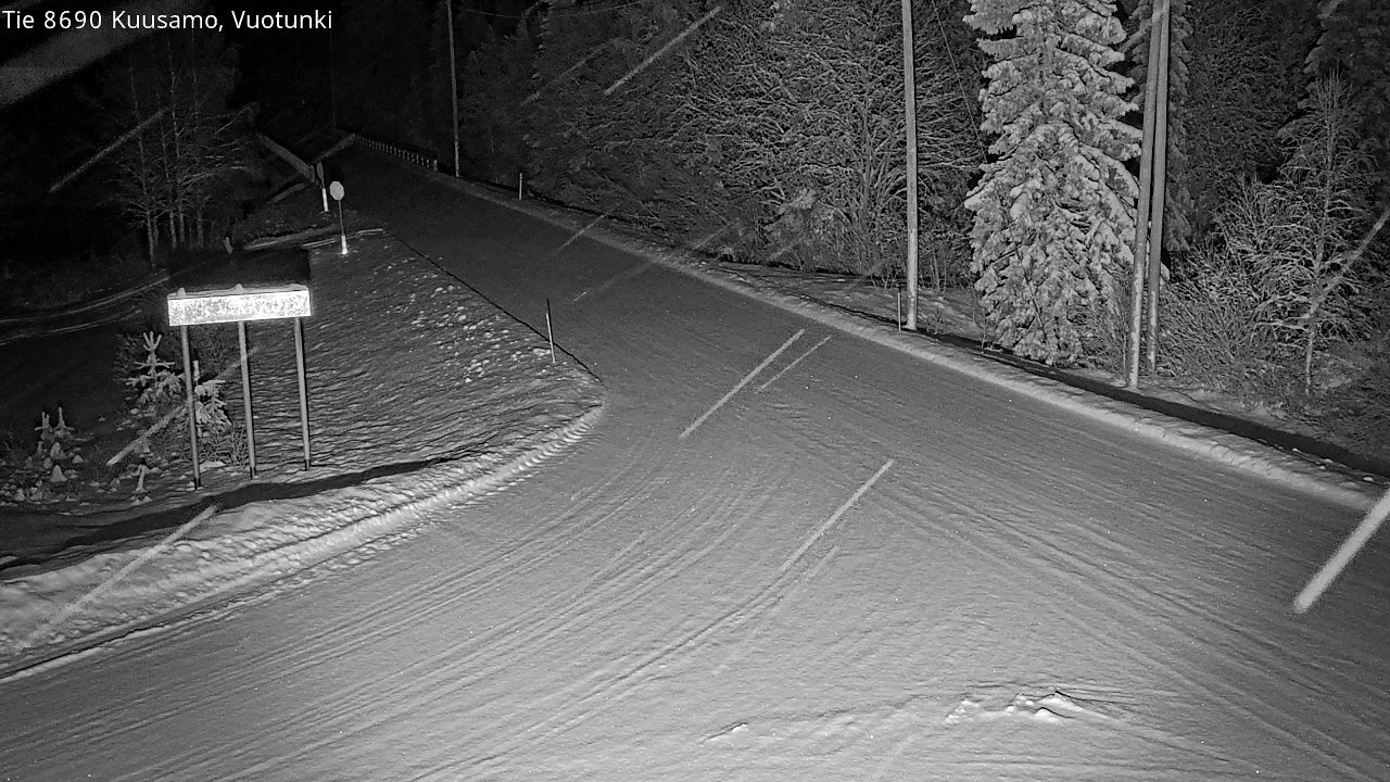 Kelikamerat Kuva Tie 8690 Kuusamo, Vuotunki, Kuusamo, Pohjois-Pohjanmaa
