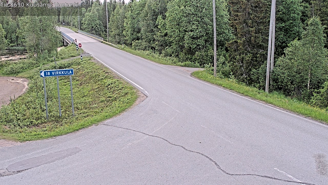 Kelikamerat Kuva Tie 8690 Kuusamo, Vuotunki, Kuusamo, Pohjois-Pohjanmaa