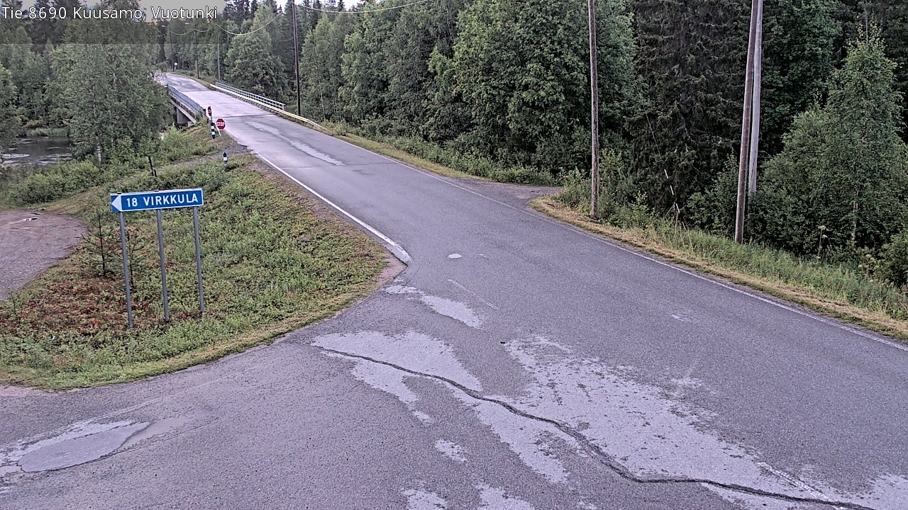 Kelikamerat Kuva Tie 8690 Kuusamo, Vuotunki, Kuusamo, Pohjois-Pohjanmaa
