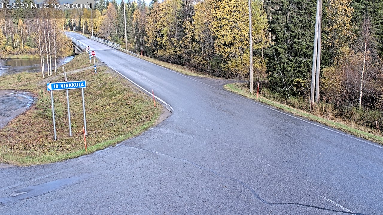 Weather Camera Image Road 8690 Kuusamo, Vuotunki, Kuusamo, Pohjois-Pohjanmaa