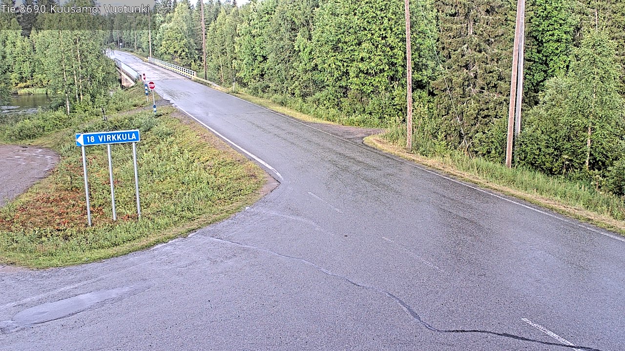Kelikamerat Kuva Tie 8690 Kuusamo, Vuotunki, Kuusamo, Pohjois-Pohjanmaa