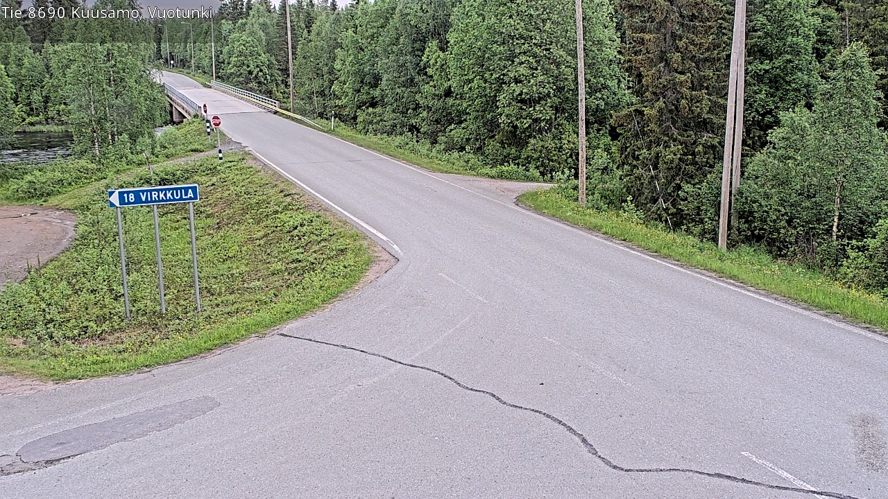 Kelikamerat Kuva Tie 8690 Kuusamo, Vuotunki, Kuusamo, Pohjois-Pohjanmaa